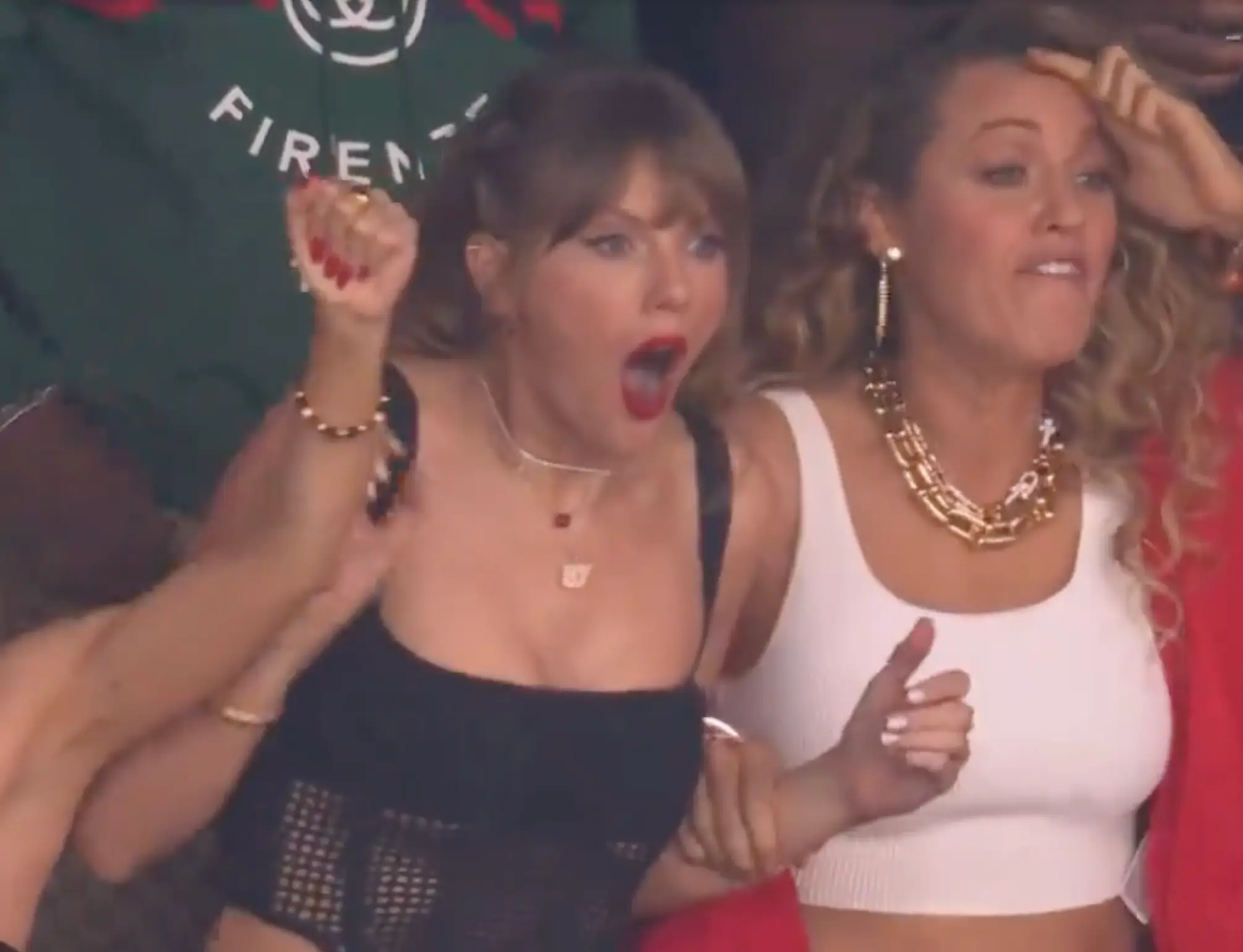 Blake Lively appeared to shout out 'shut the f*ck up' during the game.