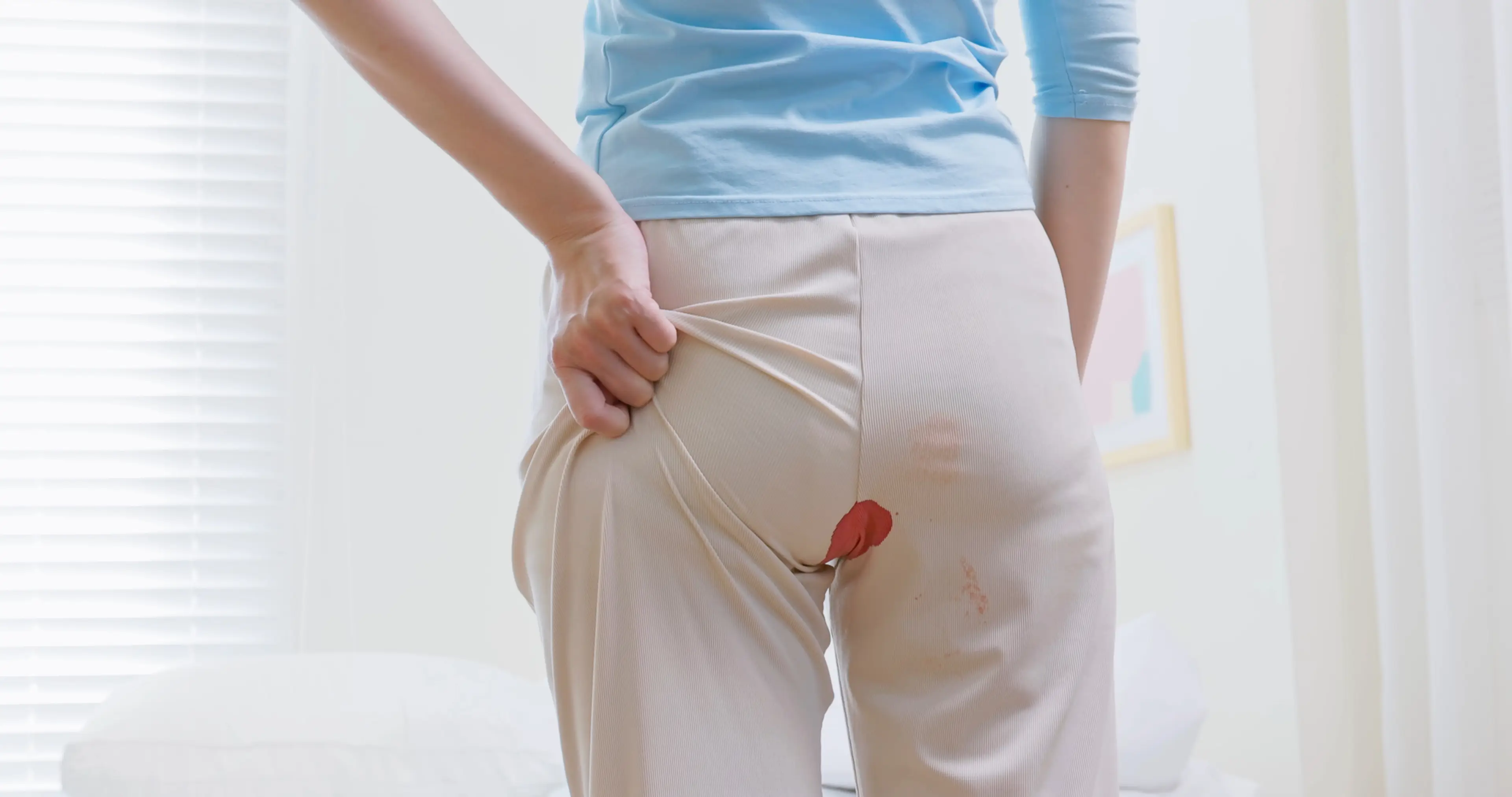 The women claimed she takes precautions so she never bleeds through her clothes (Getty Stock Images)