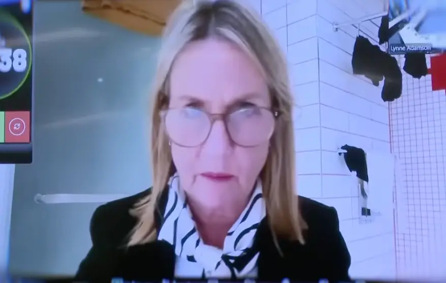 Councillor Galer was unphased that her washing was on display, saying it wasn't a problem (youtube/@nzheraldtv)