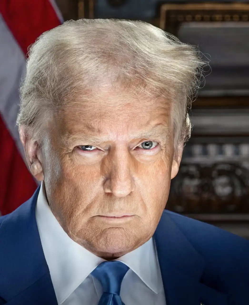 Trump's official inauguration portrait. (TRUMP VANCE TRANSITION TEAM HANDOUT)