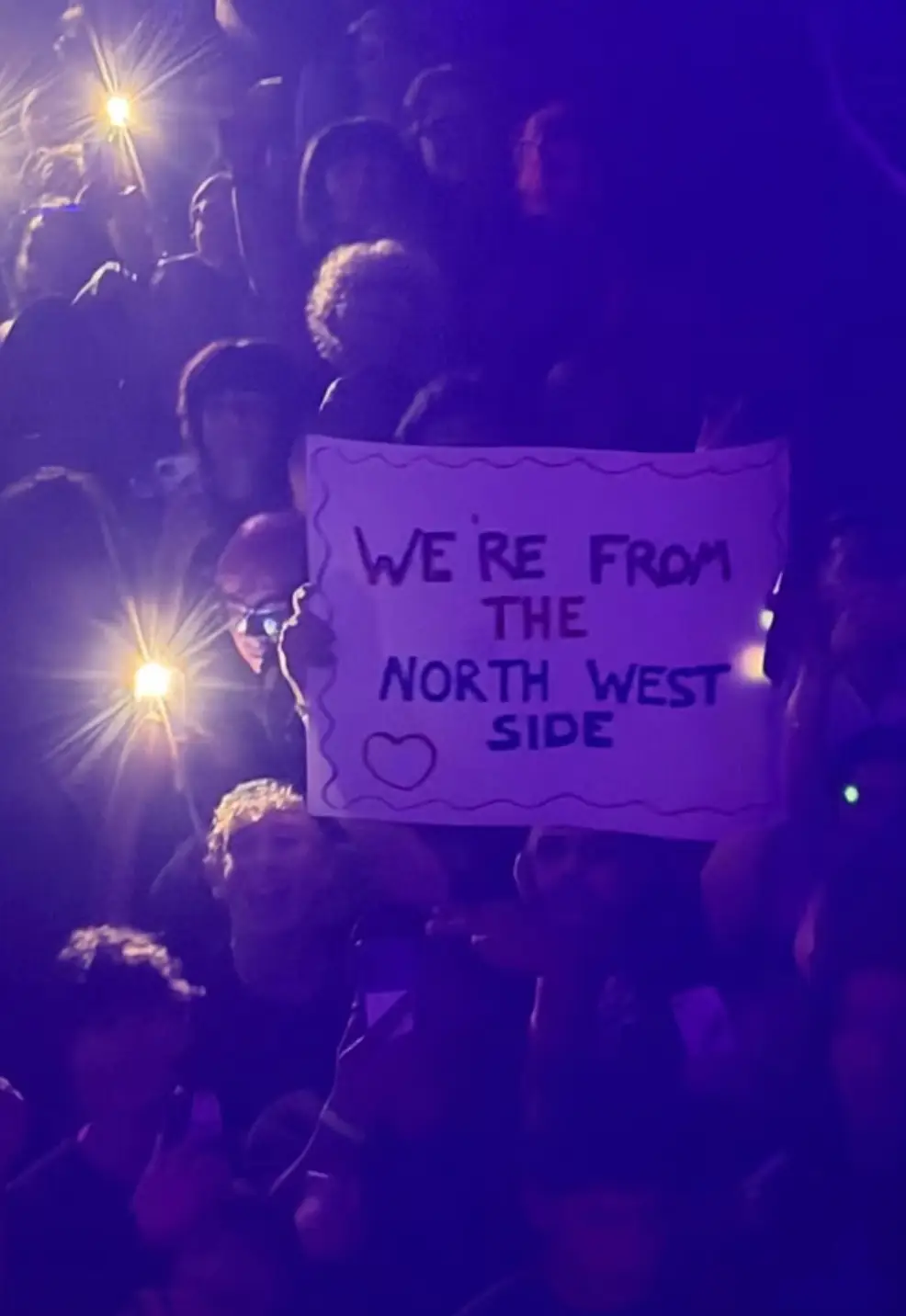 Kim and Kanye attended the concert, sitting separately (Instagram/@kimkardashian)