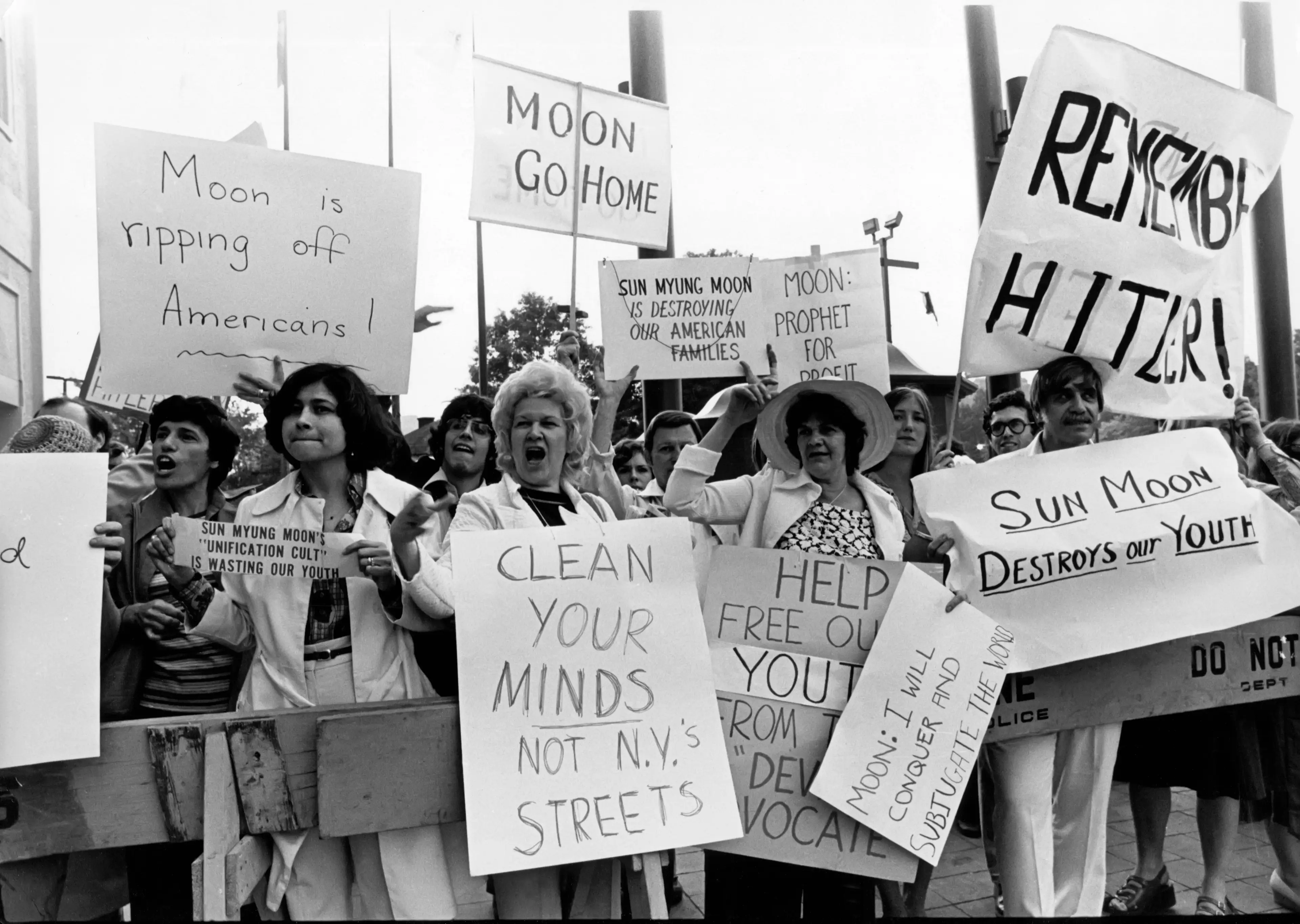 The cult was also embroiled in a number of financial and political controversies (PL Gould/IMAGES/Getty Images)