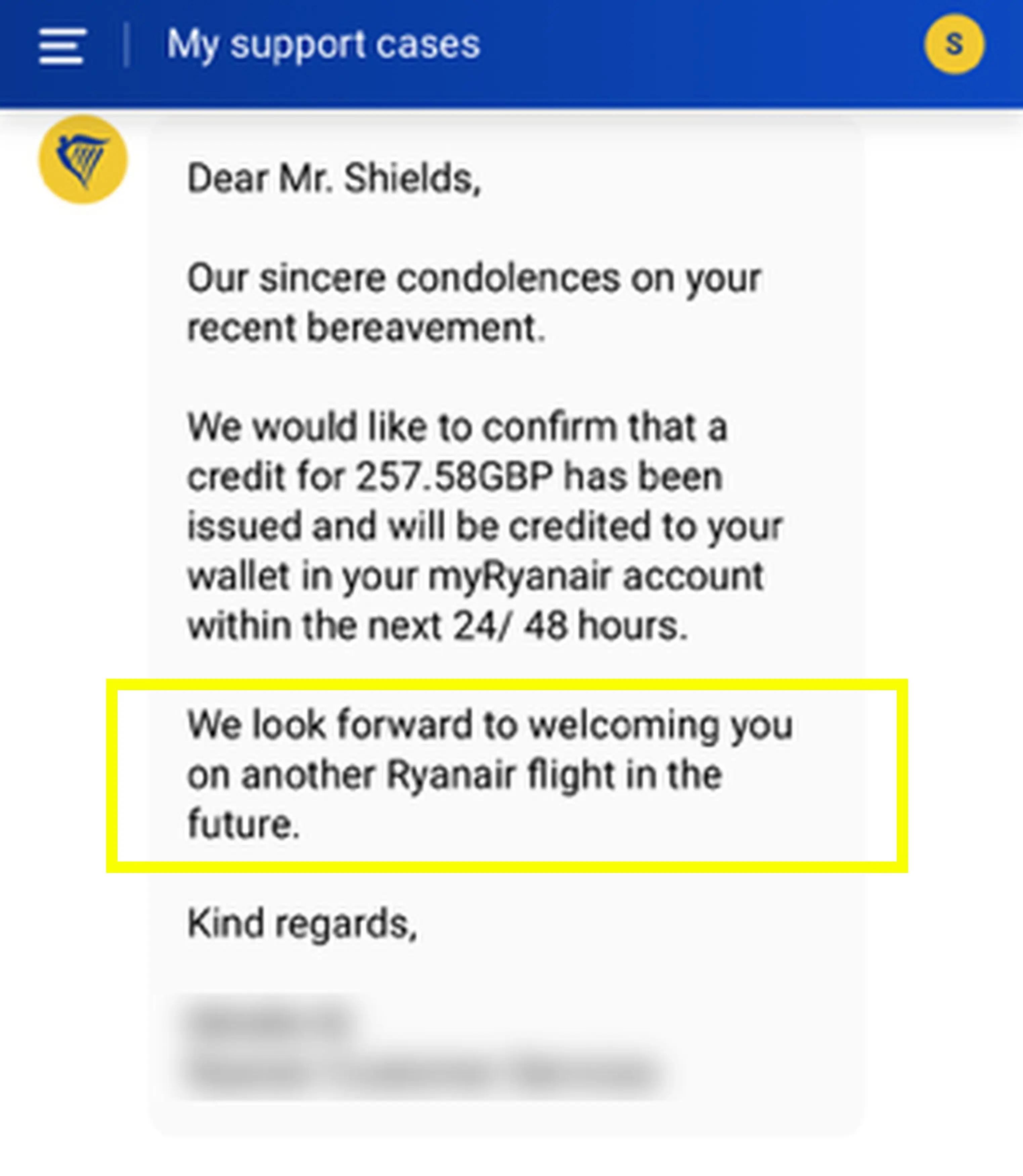 The airline agreed to refund Colin's flight, but not his carers' (Kennedy News & Media)