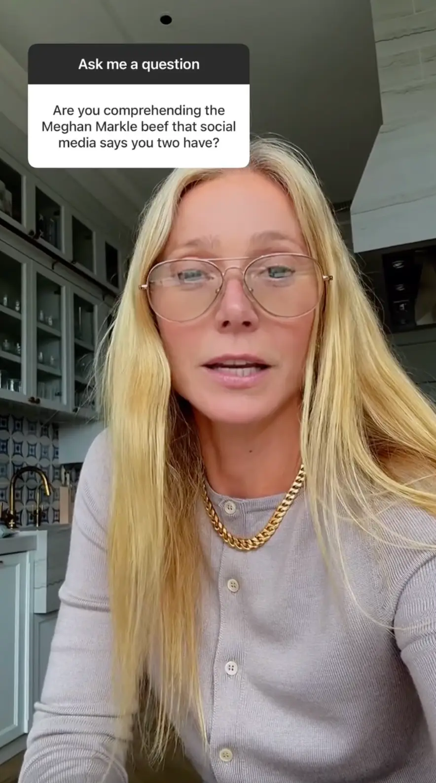 Gwyneth Paltrow has directly responded to the Meghan Markle feud rumours (Instagram/@gwynethpaltrow)