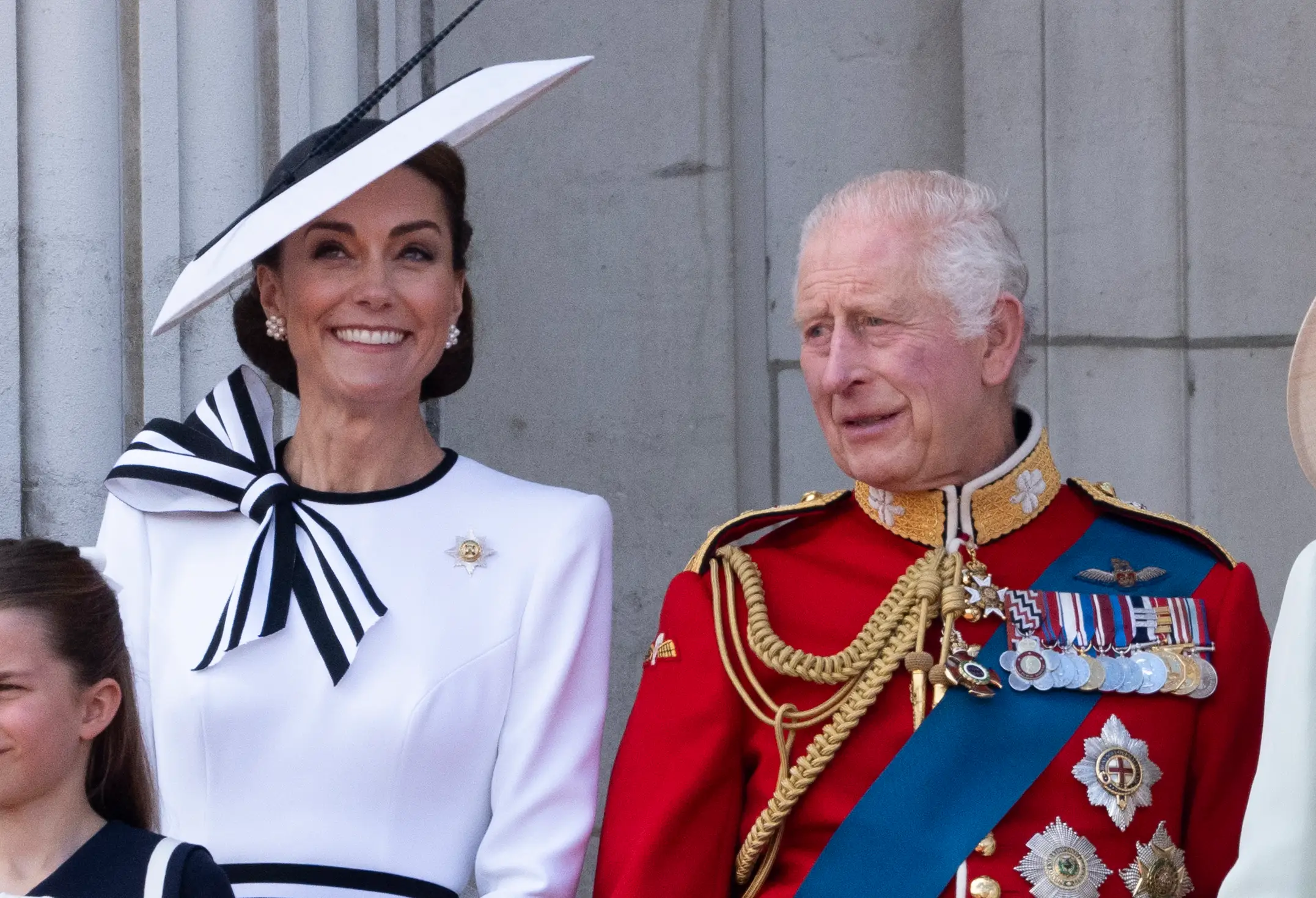 Kate Middleton joined King Charles III on the Buckingham Palace balcony this summer (Mark Cuthbert/UK Press via Getty Images)
