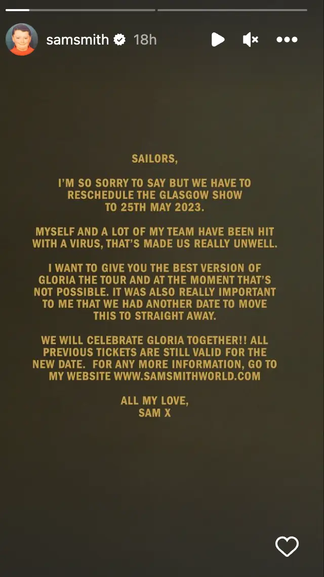 Smith took to Instagram to announce the news.