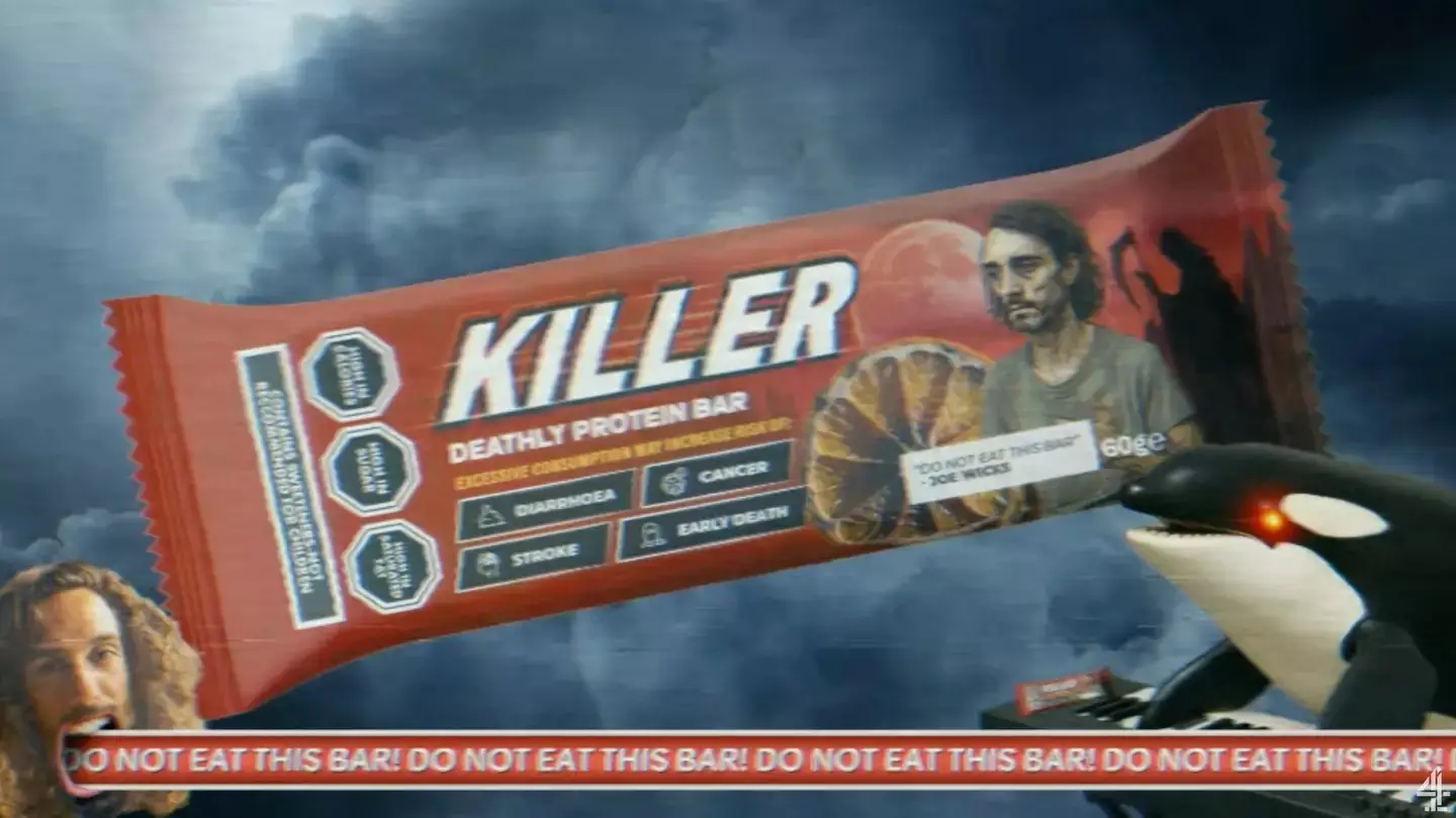 The fitness influencer has created a 'killer protein bar' as part of a new documentary (Channel 4)