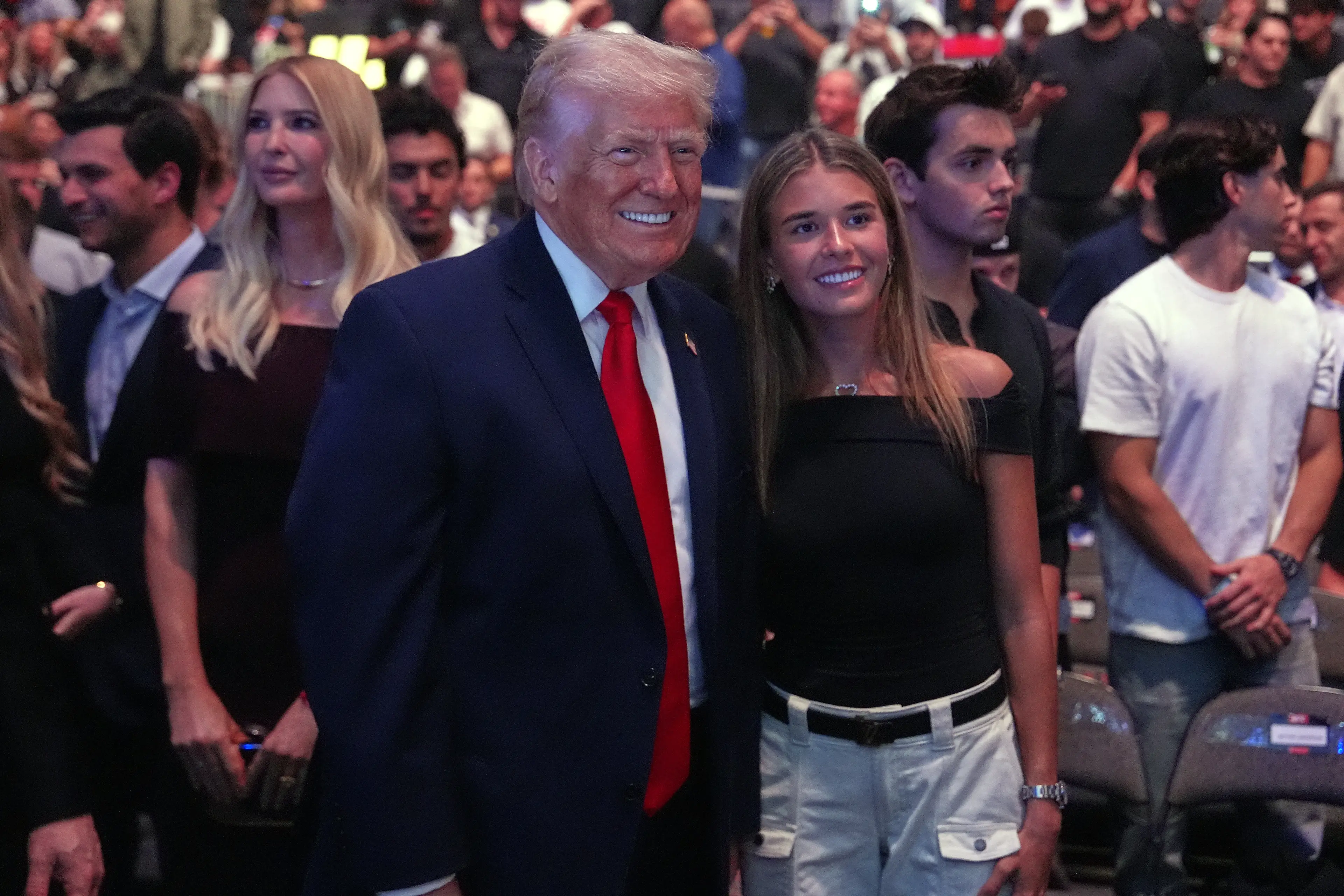 Kai with her granddad Donald Trump (Getty Images/ JULIA DEMAREE NIKHINSON)