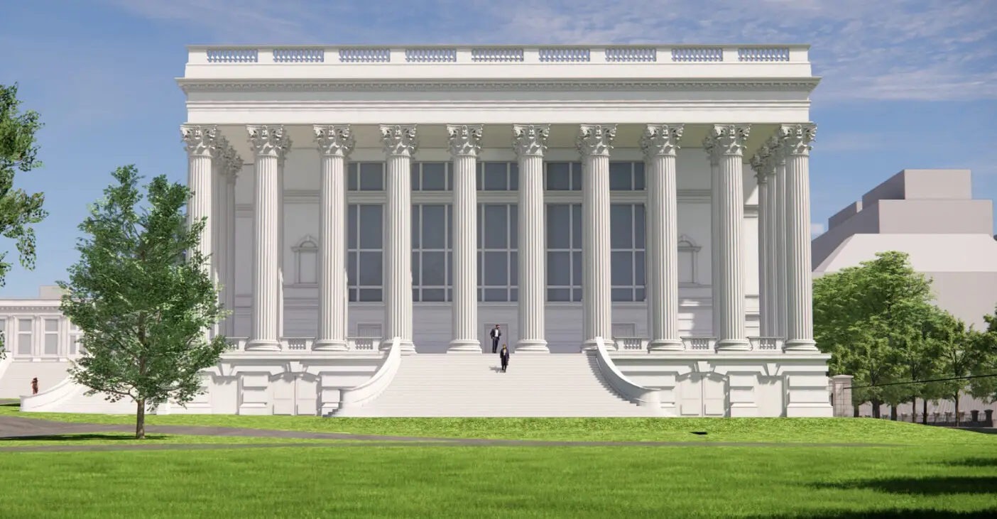 Trump has shared new rendered images of the renovation project (Truth Social/@realDonaldTrump)