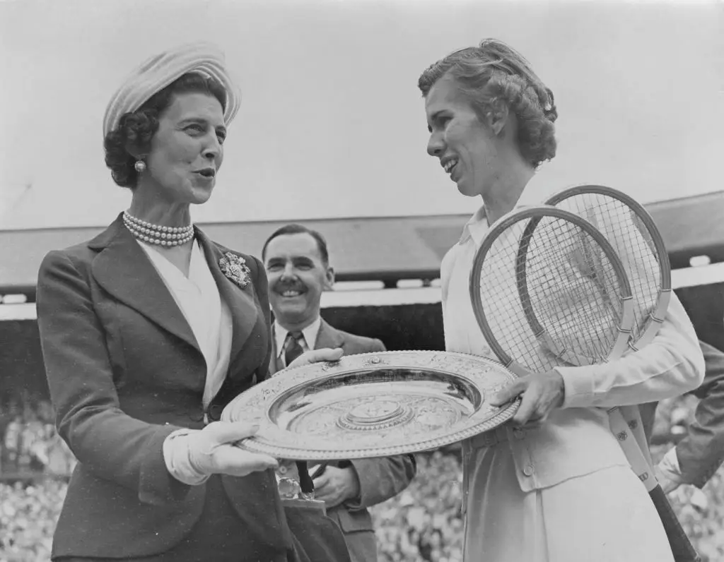 The duchess was known for her involvement in Wimbledon (Fox Photos/Getty Images)