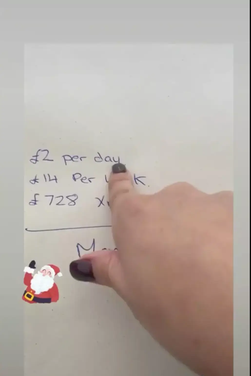 Gemma's Christmas budgeting video gained a million views.