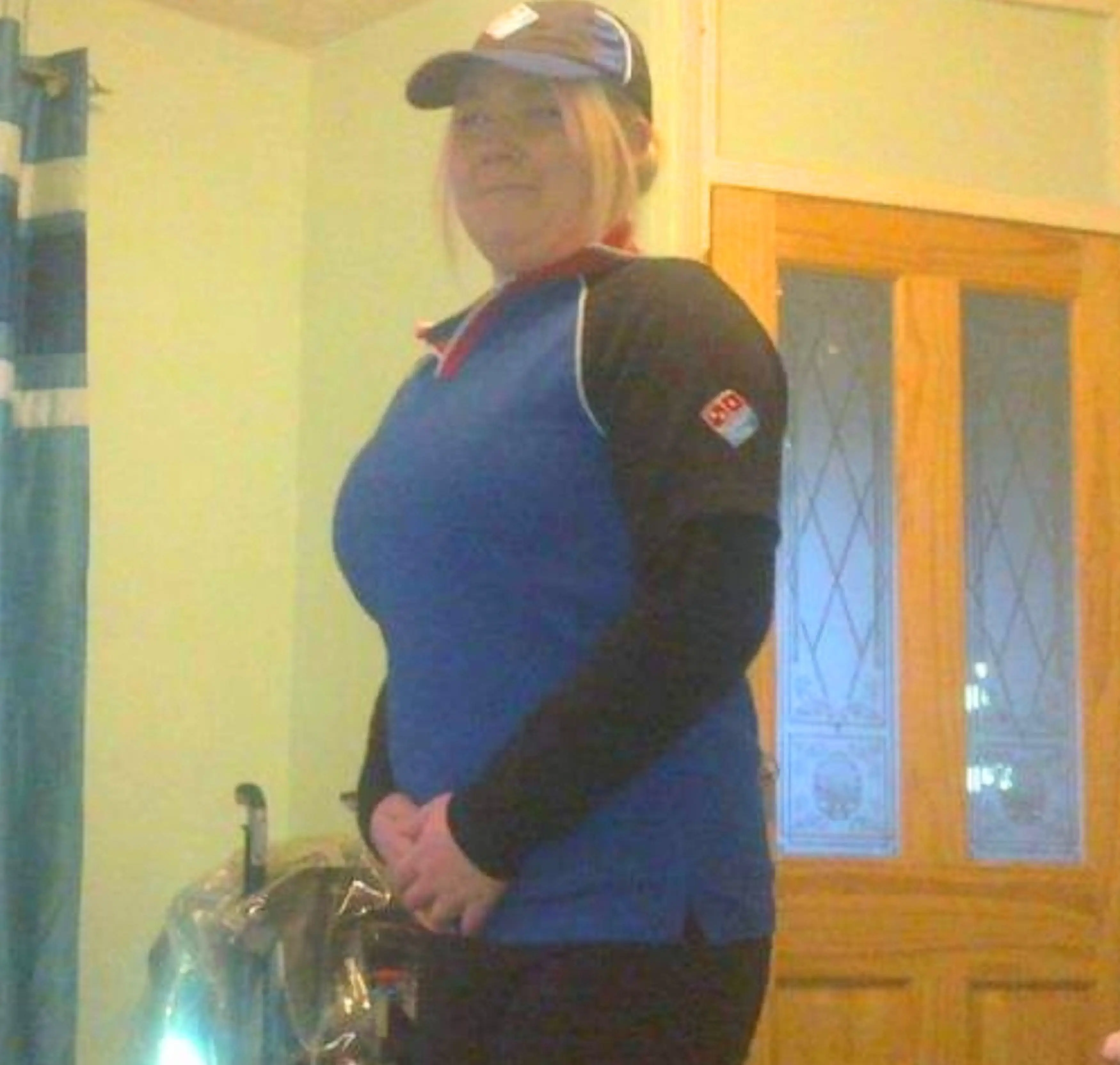 Kellie Lewis actually use to work at Domino's.