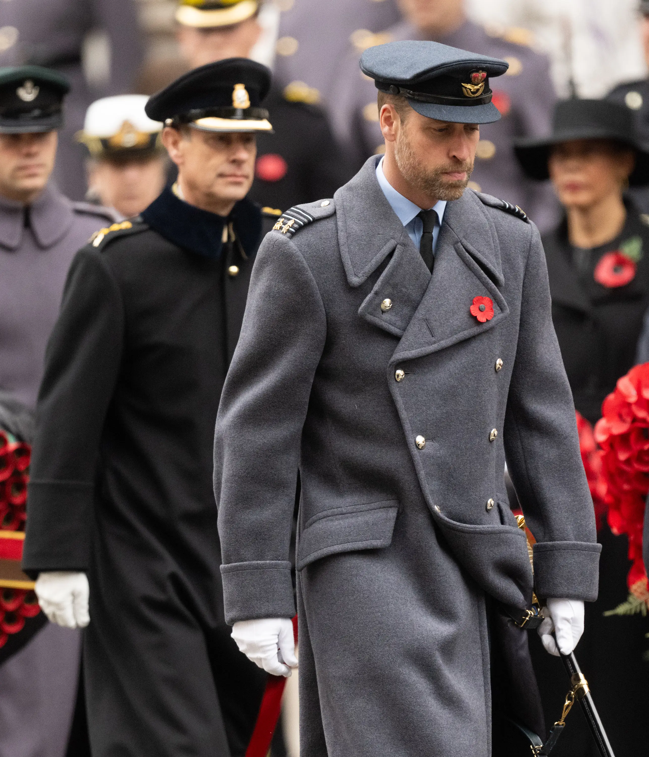 Prince William was seen donning his new facial hair (Samir Hussein/WireImage)