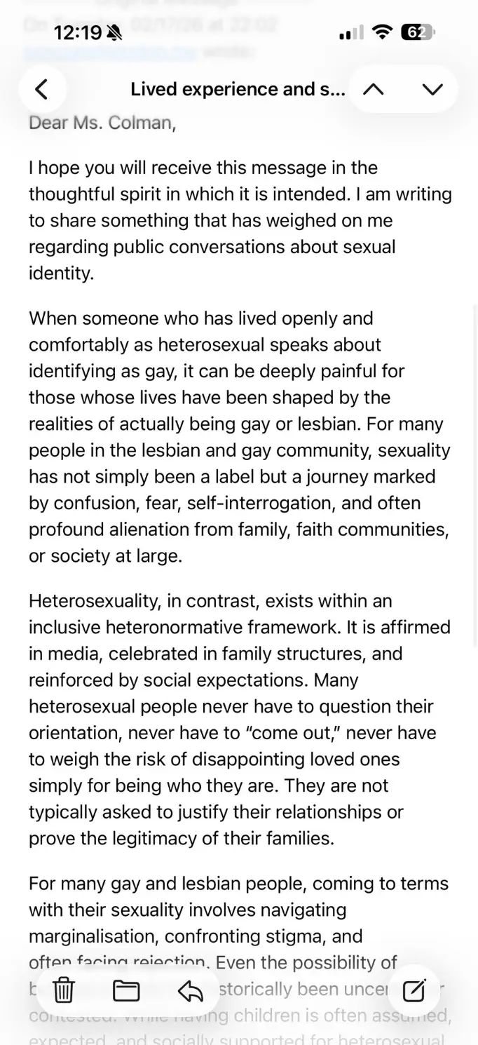 The LGBTQ+ group shared an open letter online (X/@ThefantasticL)