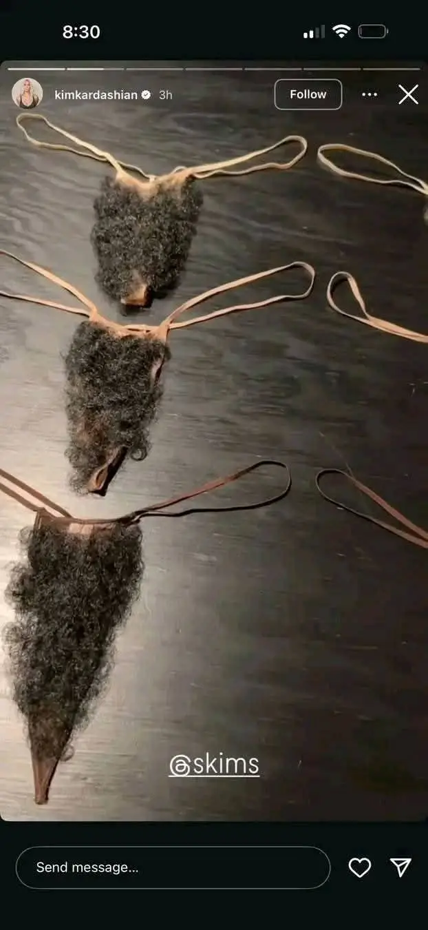 Kim Kardashian's underwear sparked a debate (Instagram/kimkardashian)