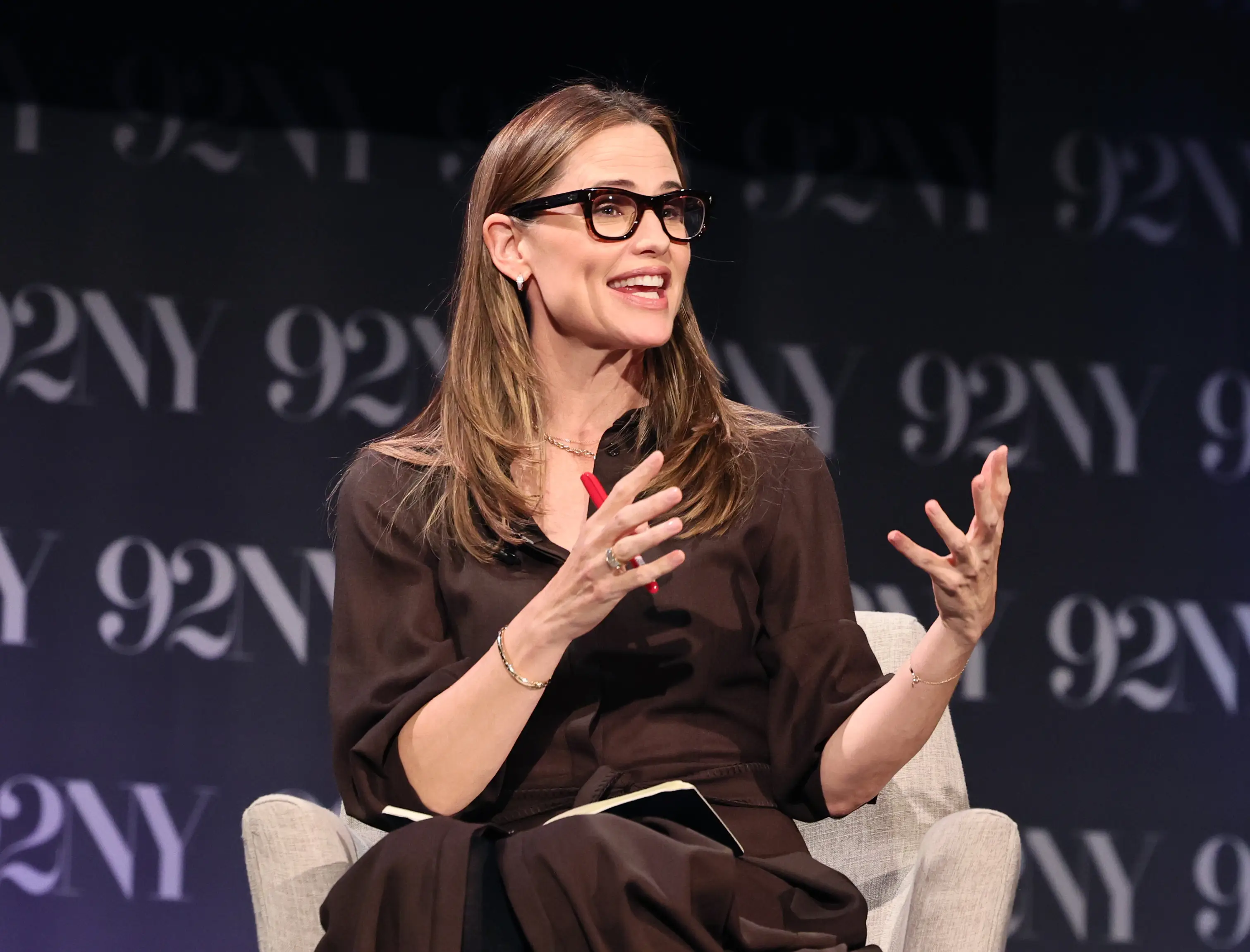 Jennifer Garner has opened up about the time she bit a 'chunk' of her co-star's ear off on-set (Theo Wargo/Getty Images)