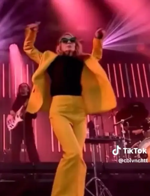 Cate Blanchett's eccentric performance got festival goers talking.