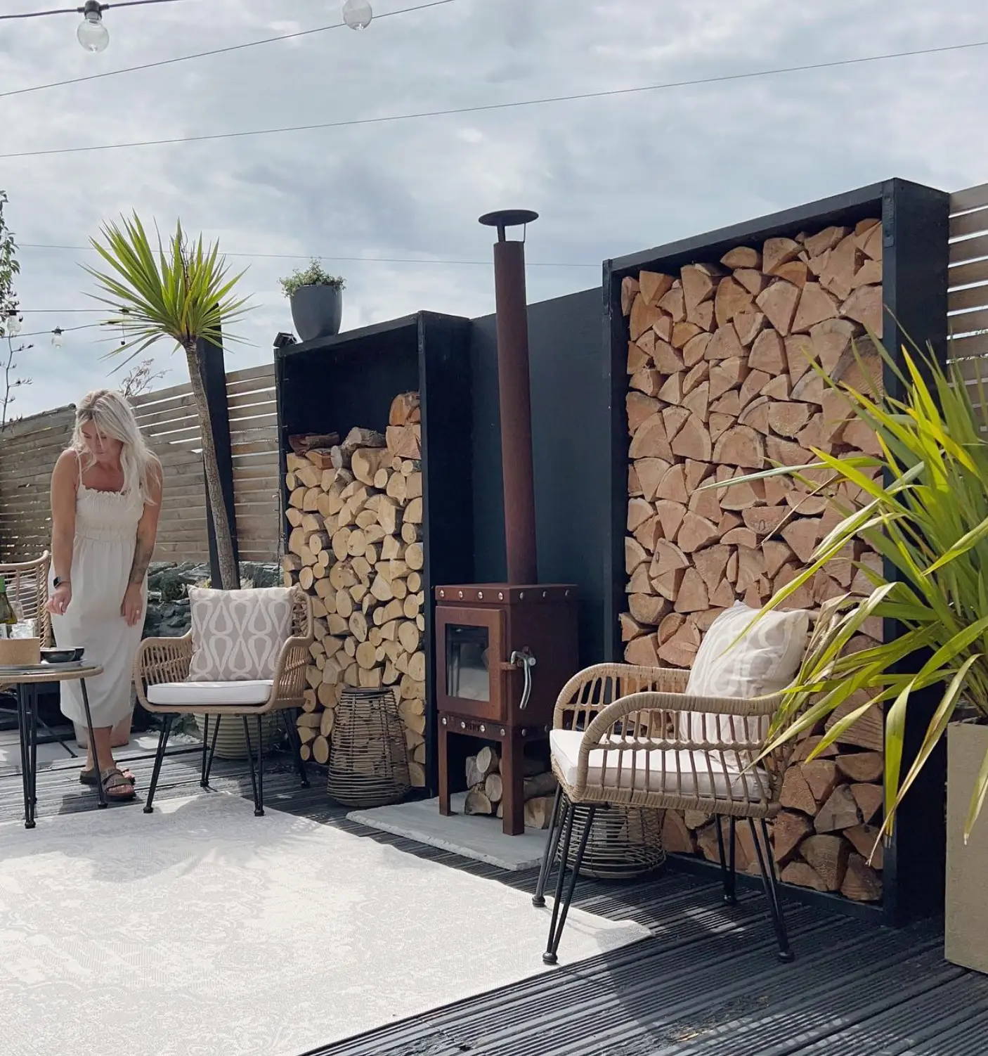 She gets lots of compliments on her home.