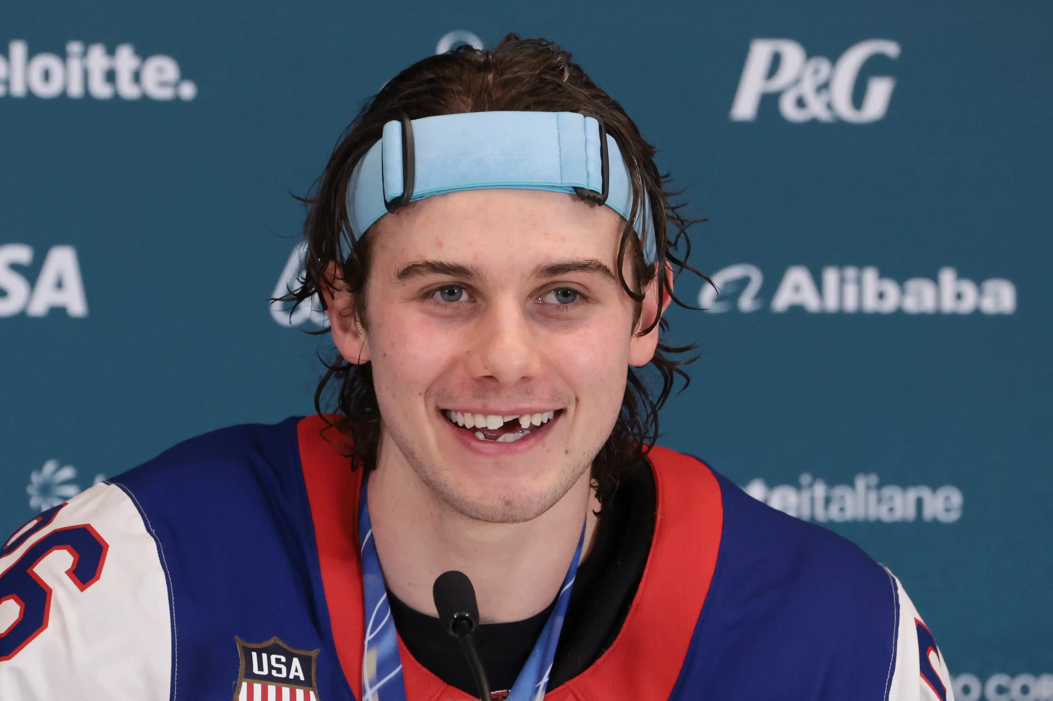 Jack Hughes responded to his teammate's comment (Jean Catuffe/Getty Images)