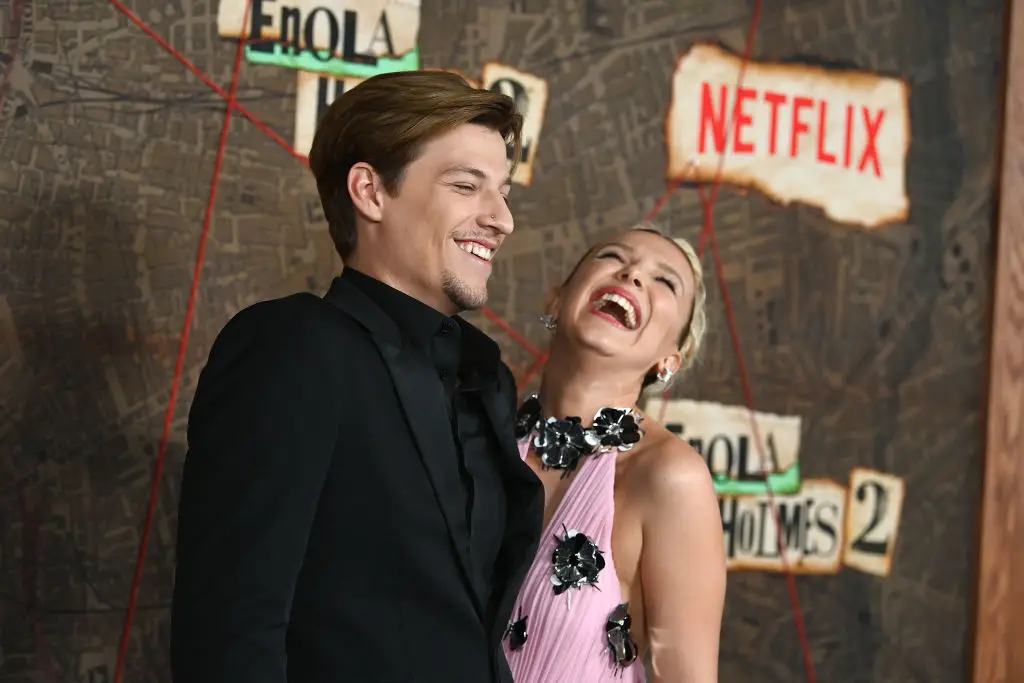 Millie Bobby Brown and her husband, Jake Bongiovi. (Kristina Bumphrey/Variety via Getty Images)