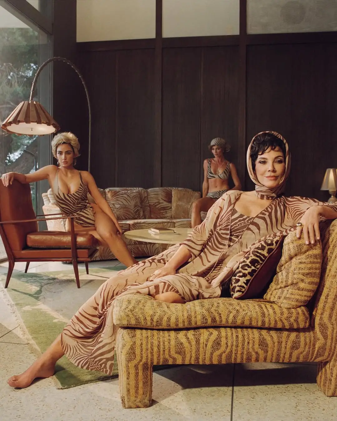 Kim Kardashian has just launched her latest Skims collab with Roberto Cavalli (Skims)