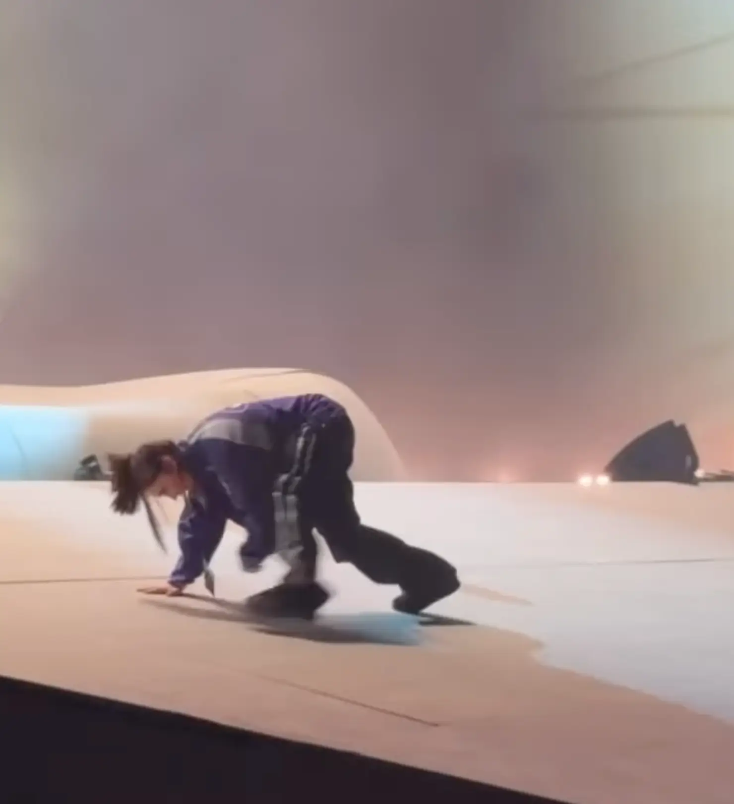 Billie's mum filmed the sweet moment, but not everybody was happy (Instagram/@maggiebaird)