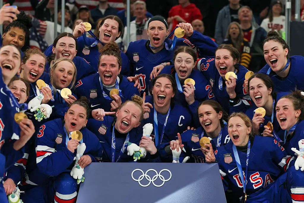 Donald Trump has come under fire over his comments made about the Team USA women's hockey squad following their gold medal win (Bruce Bennett / Staff / Getty Images)