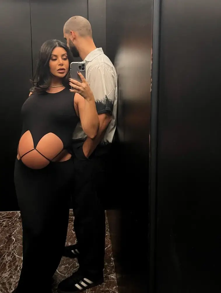 Martha was criticised for showing off her bump.