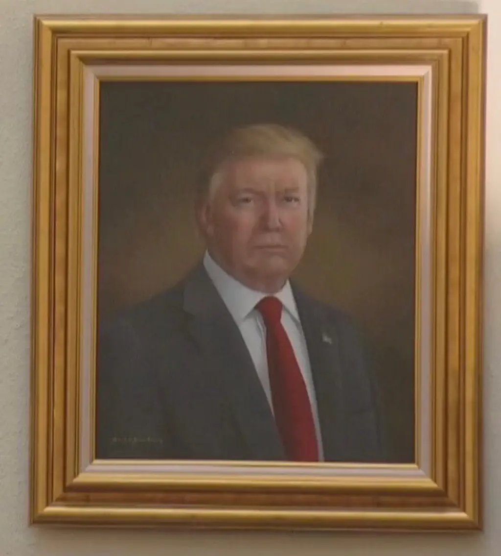 Trump called out the artist, Sarah Boardman (Truth Social/@realDonaldTrump)