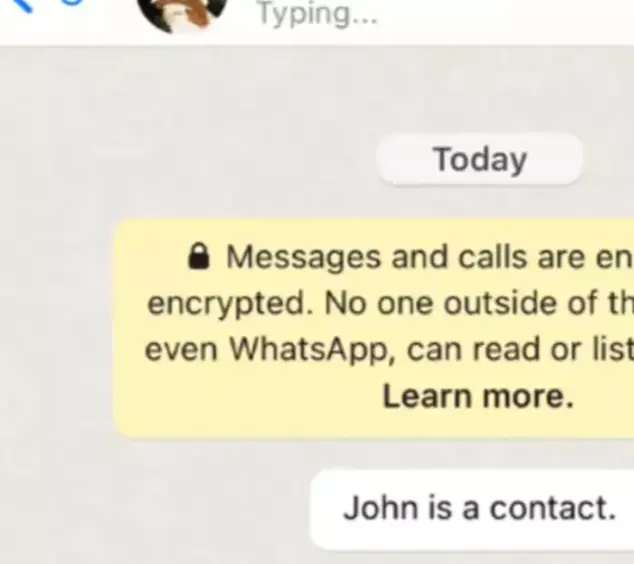 The app previously said that a user was 'Typing...' (LADbible Media Group)