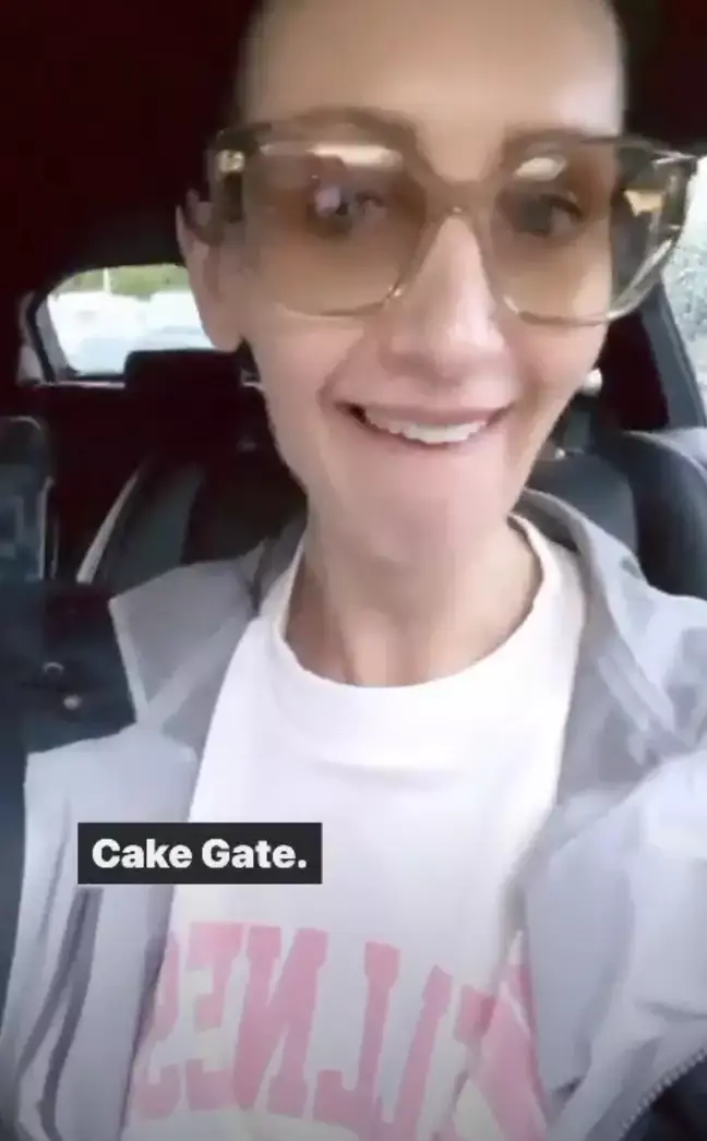 Catherine Tyldesley has responded to 'cake gate'.