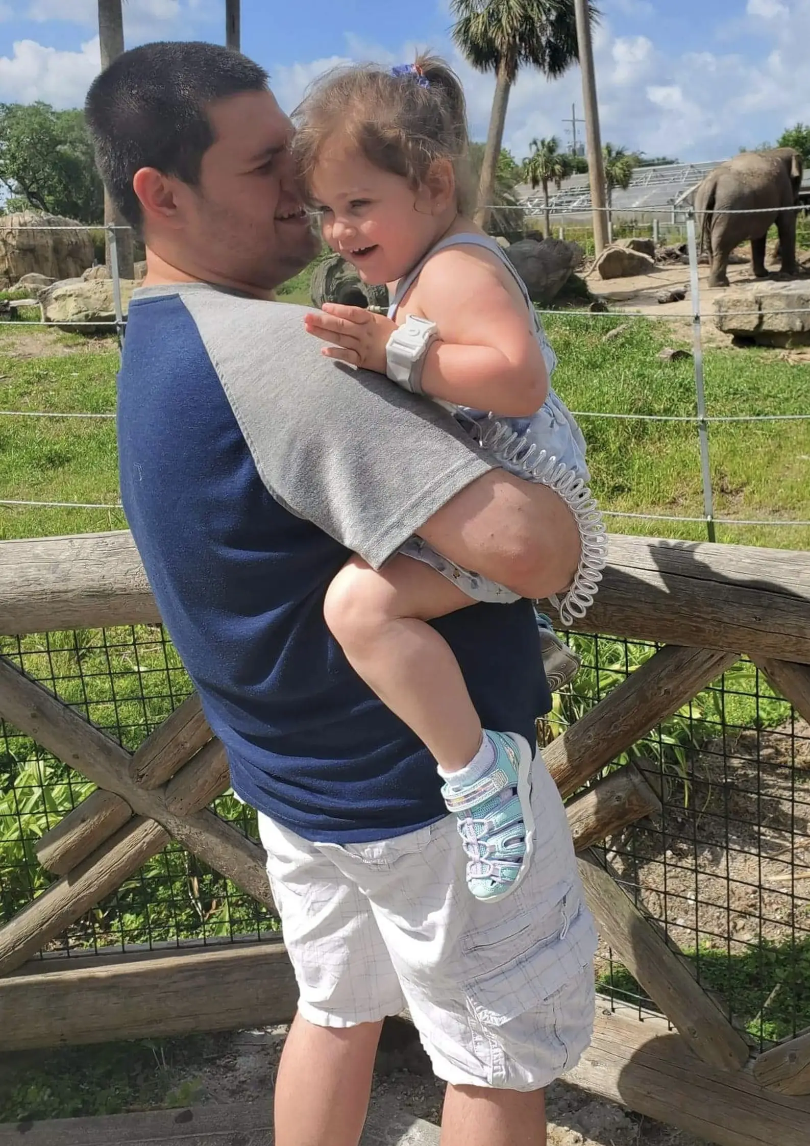 The three-year-old girl was brutally attacked by her pet rescue dog.