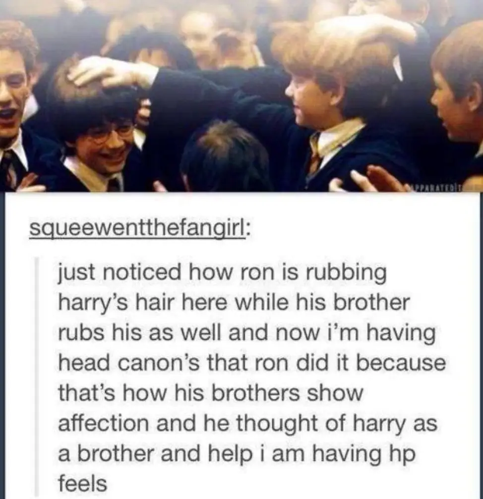 A scene from Harry Potter.