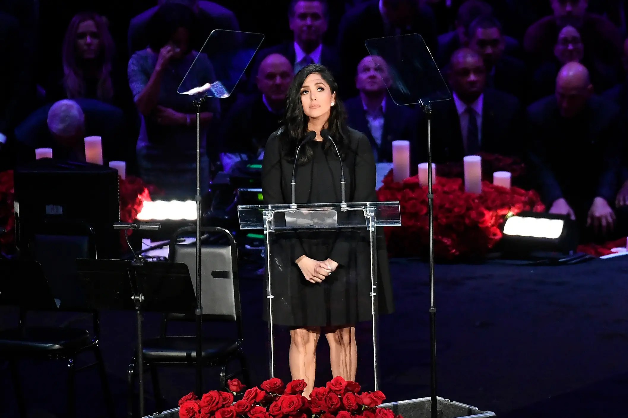 Vanessa spoke during a memorial ceremony a month after the accident (Kevork Djansezian/Getty Images)