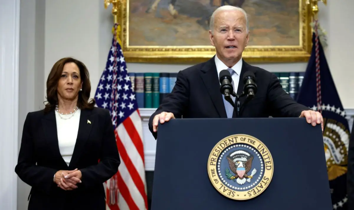 Supporters are unimpressed that people still don't know how to say Harris' first name. (Kevin Dietsch/Getty Images)