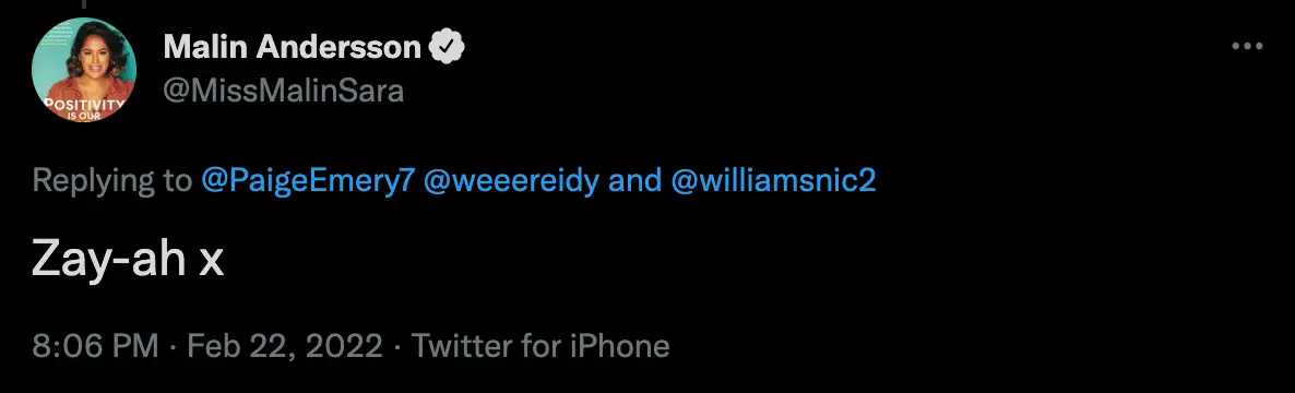 Malin explained to fans how to pronounce her daughter's name (