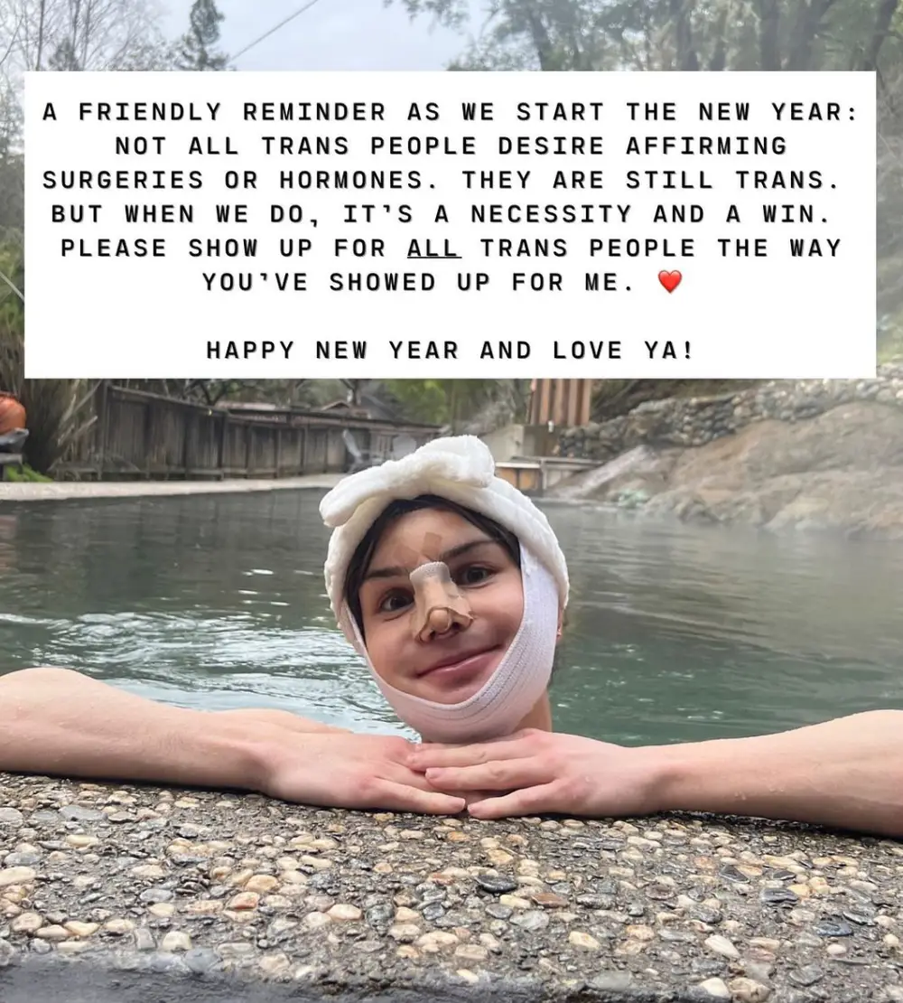 Dylan stressed that transgender people are valid even without surgery.