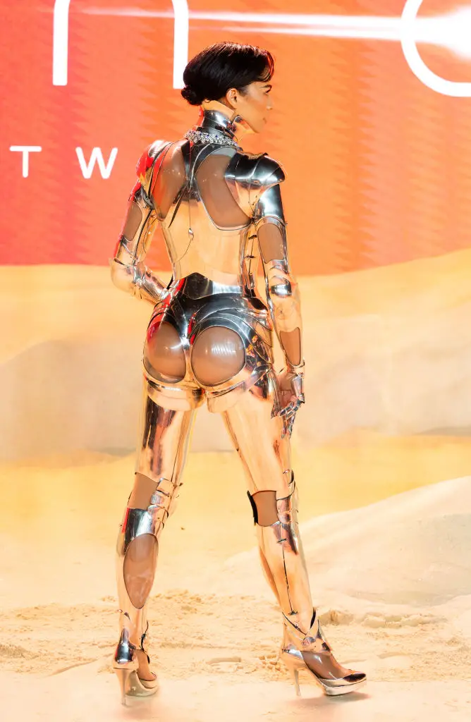 The outfit left little to the imagination.