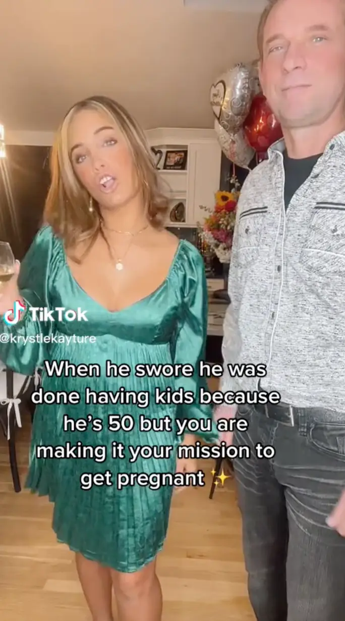 It seems Krystle is looking to extend their family.