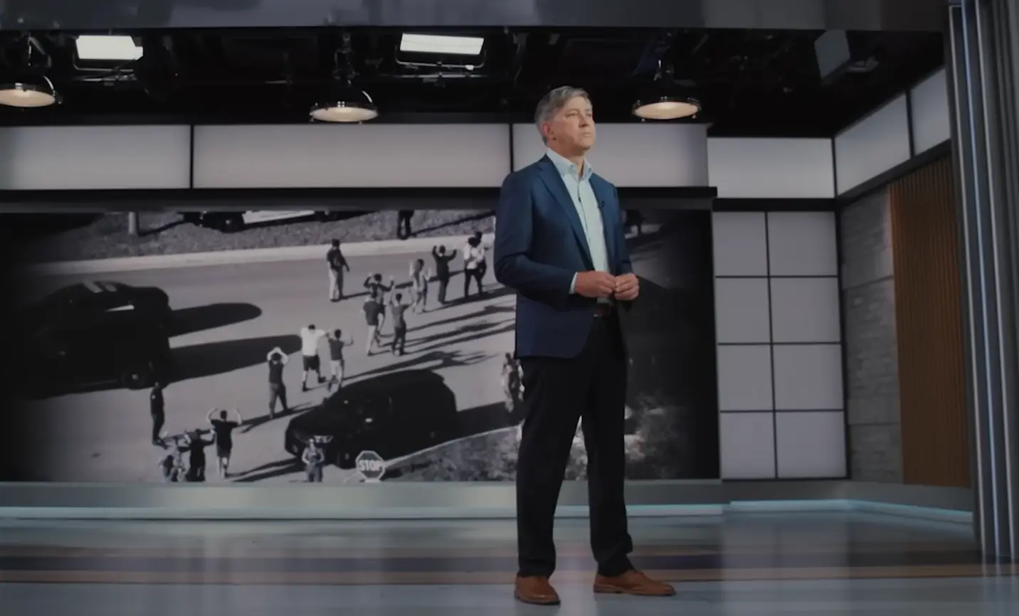 Hartman has visited the empty bedrooms of shooting victims for over seven years (Netflix)