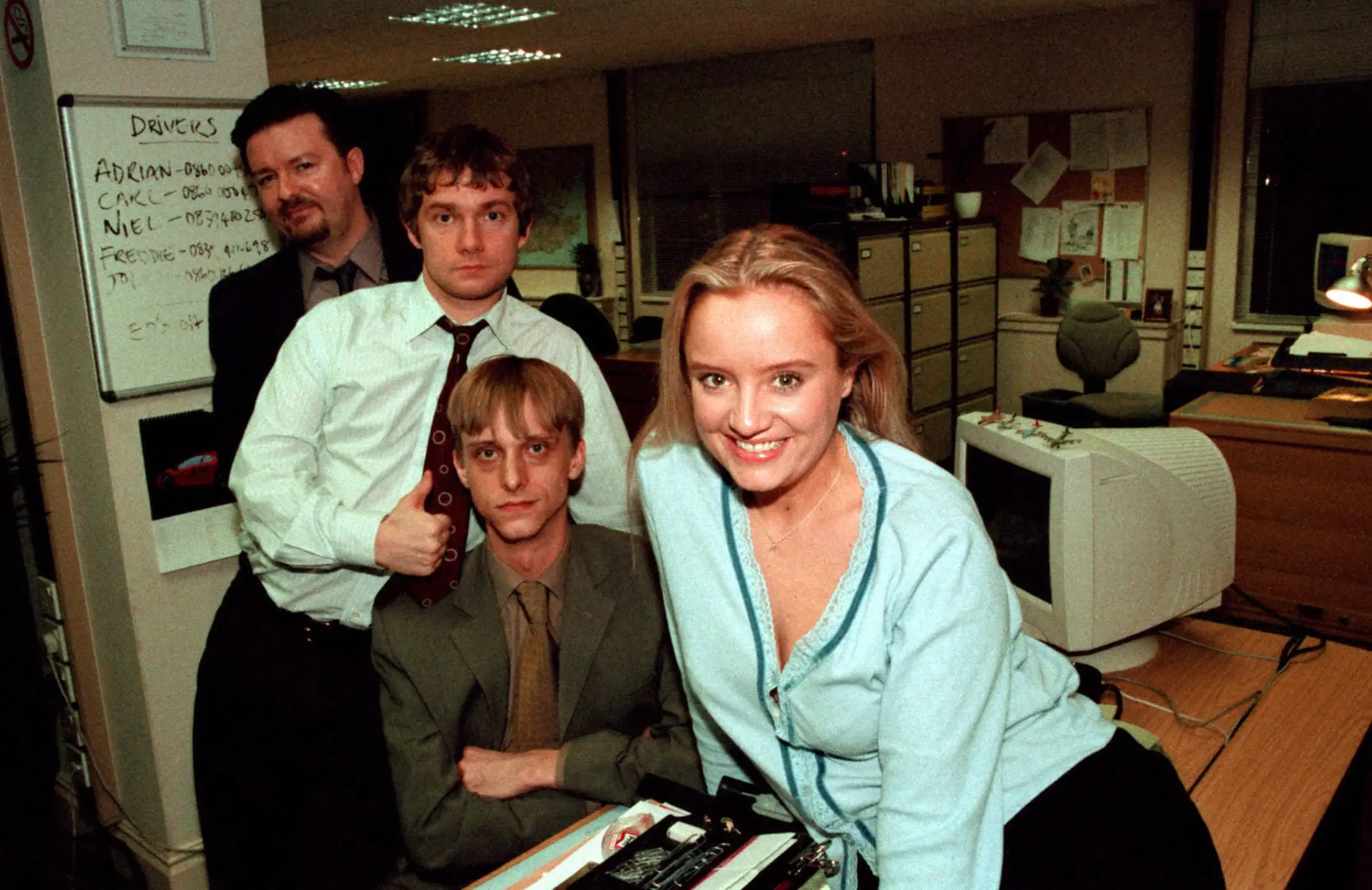 Davis starred in The Office from 2001 to 2003 (BBC)