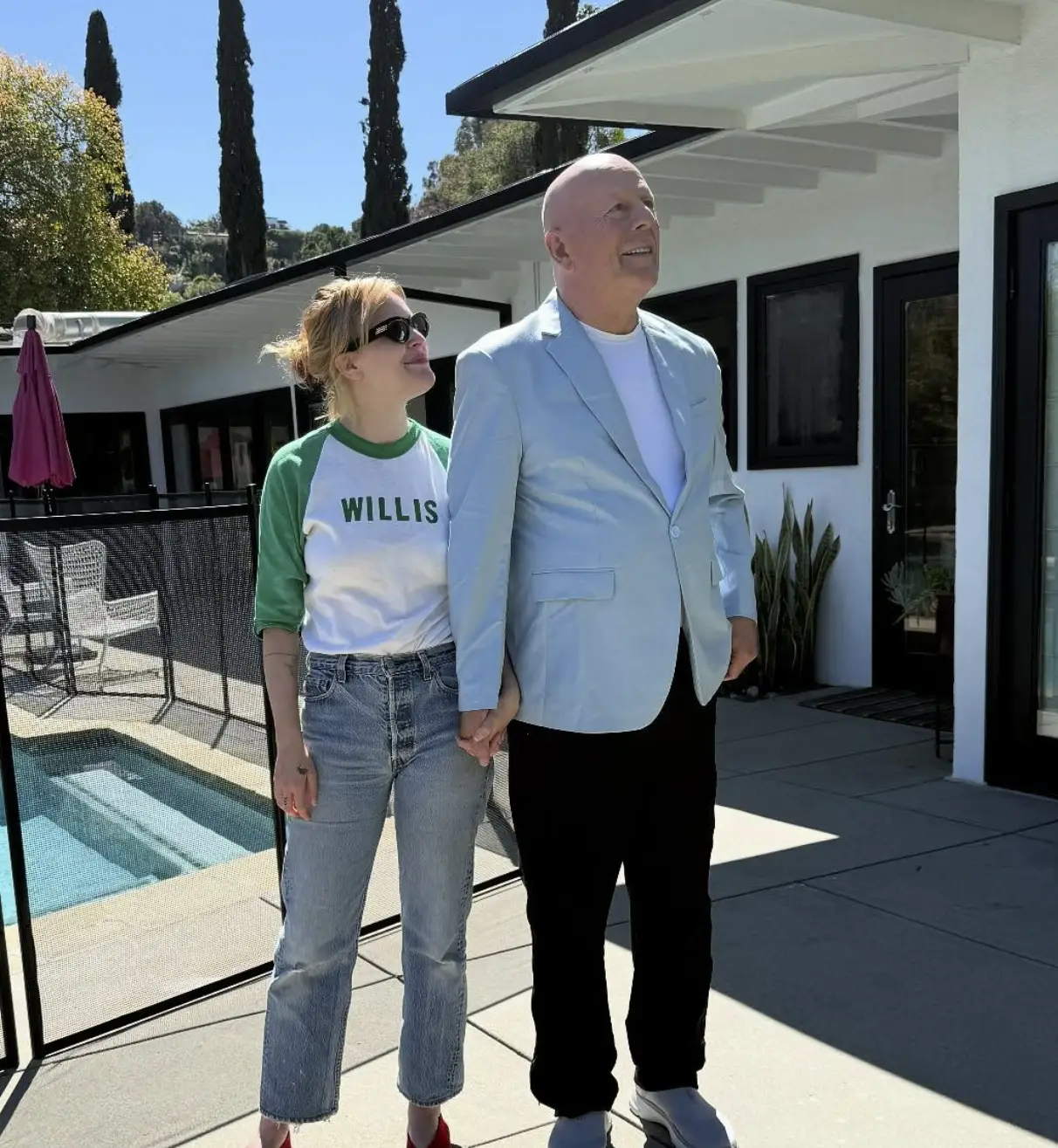 Tallulah is the daughter of Demi Moore and Bruce Willis but had Ashton Kutcher for a stepdad (Instagram buuski)