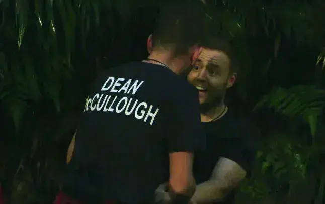 Dean wasn't too happy about being woken up from his nap on Danny's bed (ITV)