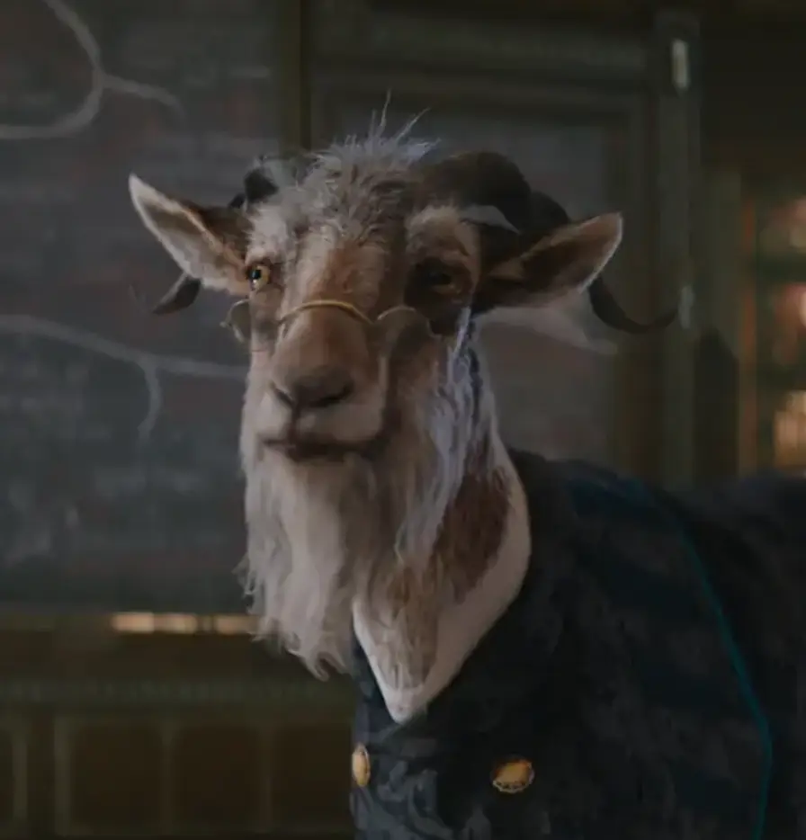 Dr Dillamond is removed from the classroom (Universal)