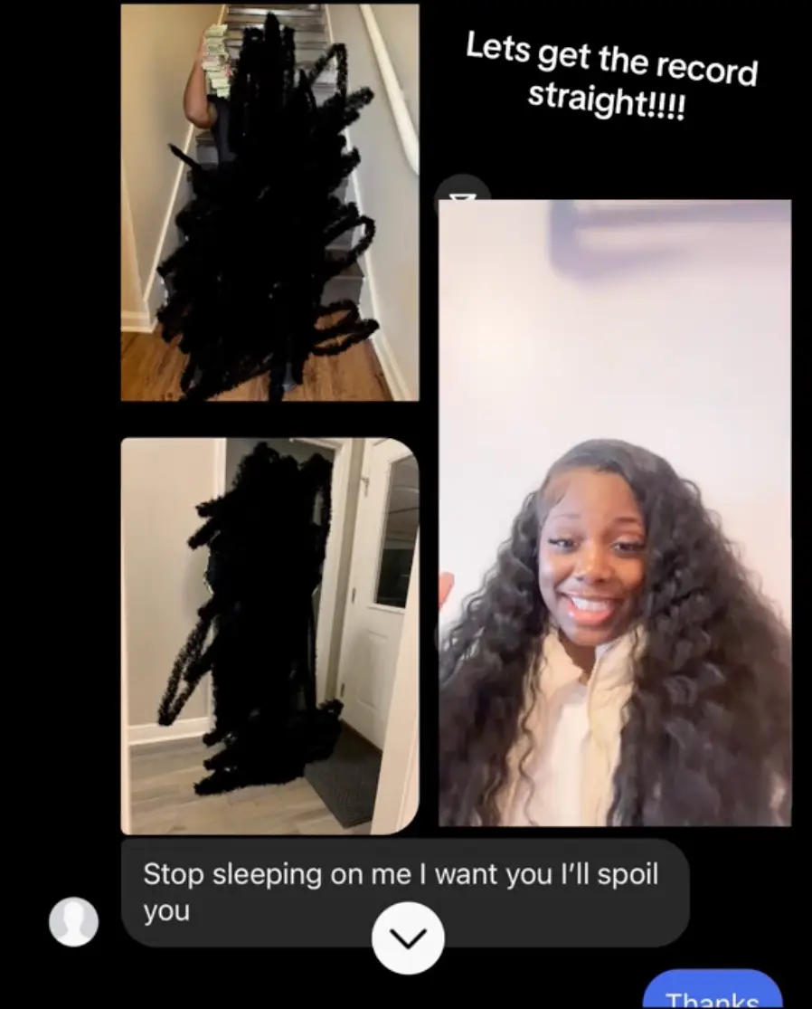 She shared the photos of the guy flashing his cash.