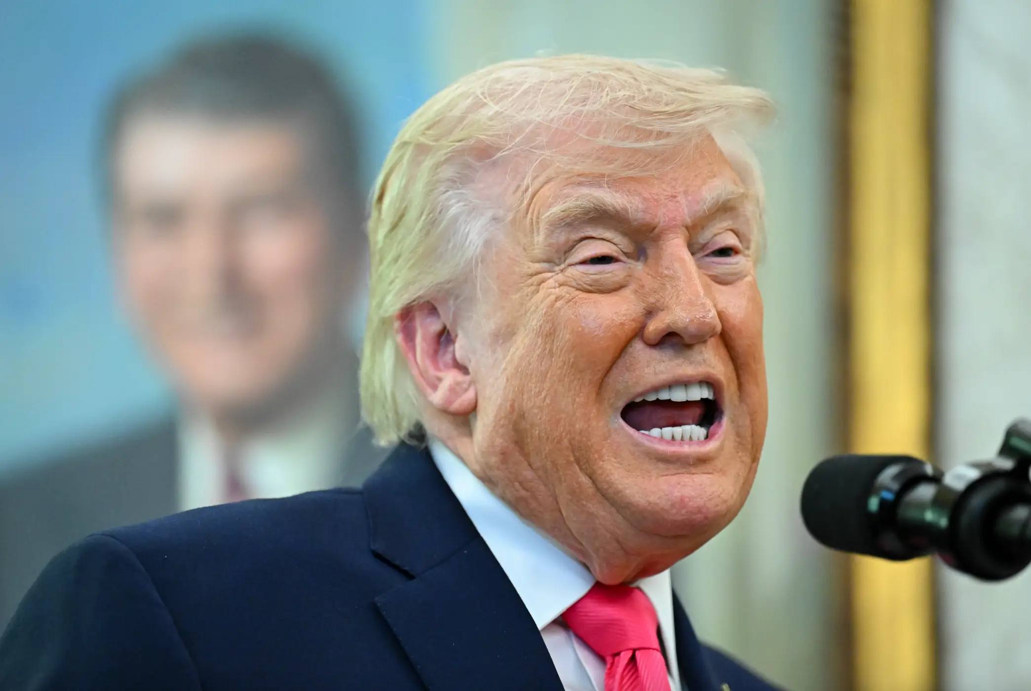 US President Donald Trump has opened up about 'a very big' present Iran allegedly gifted him (Graeme Sloan/Bloomberg via Getty Images)