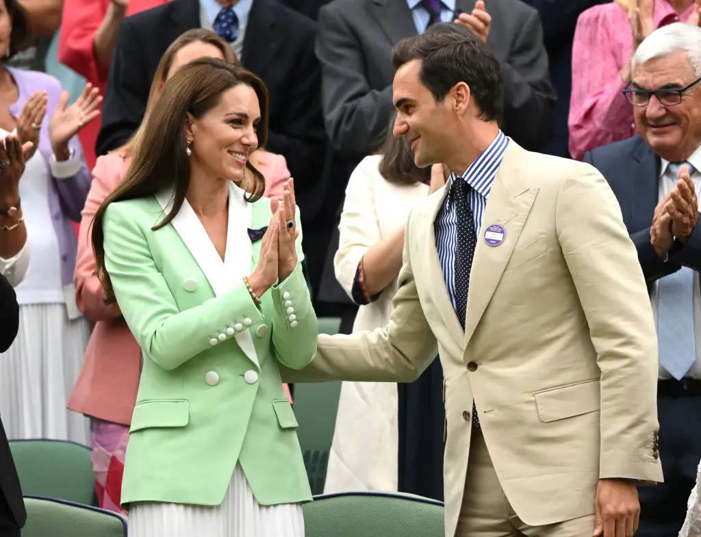 Kate Middleton at Wimbledon 2023. (Karwai Tang/WireImage)