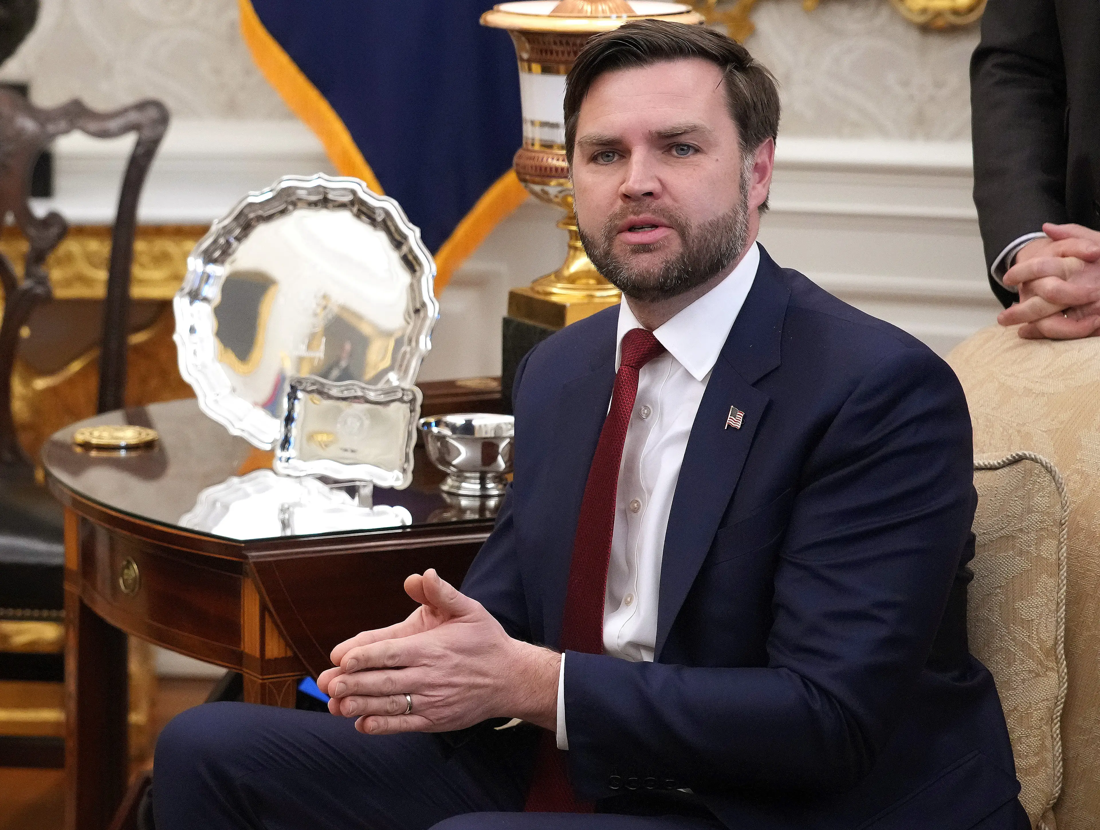 JD Vance and President Zelenskyy's argument in February has been amended (Andrew Harnik/Getty Images)