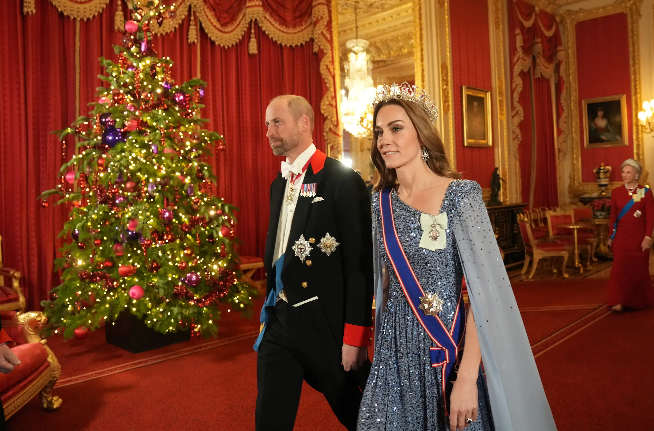 Kate wore an elaborate headpiece for the special get-together (Carlos Jasso - Pool/Getty Images)