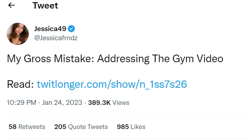 The TikToker has issued a public apology.